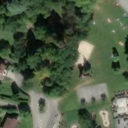 Sand Volleyball Court — aerial view