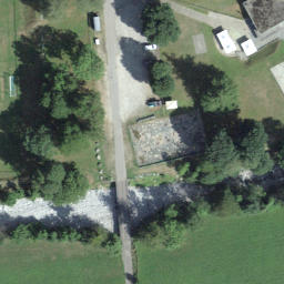 Grass Volleyball Court — aerial view