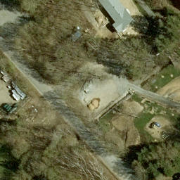 Sainte-Émélie-de-l'Énergie Beach Volleyball Court — aerial view