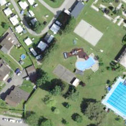 Sand Volleyball Court — aerial view