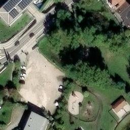 Sand Volleyball Court — aerial view