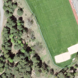 Sand Volleyball Court — aerial view
