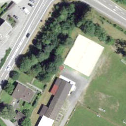 Sand Volleyball Court — aerial view