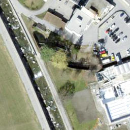 Sand Volleyball Court — aerial view