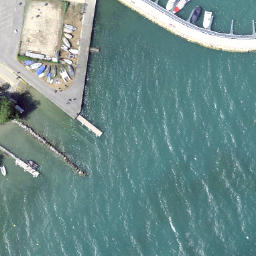 Sand Volleyball Court — aerial view