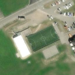 Sand Volleyball Court — aerial view