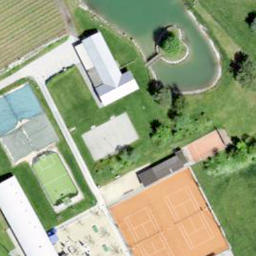 Volleyball Court — aerial view