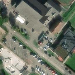 Sand Volleyball Court — aerial view