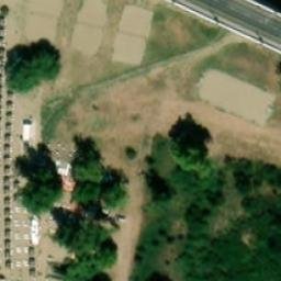 Sand Volleyball Court — aerial view