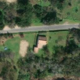 Sand Volleyball Court — aerial view