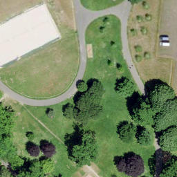 Sand Volleyball Court — aerial view
