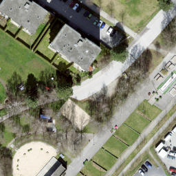 Sand Volleyball Court — aerial view