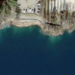 Sand Volleyball Court — aerial view