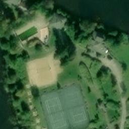 Lac Supérieur Beach Volleyball Court — aerial view