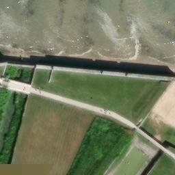 Sand Volleyball Court — aerial view