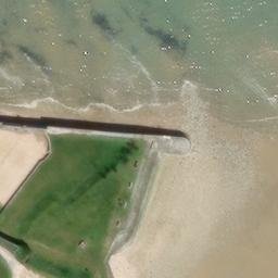 Sand Volleyball Court — aerial view