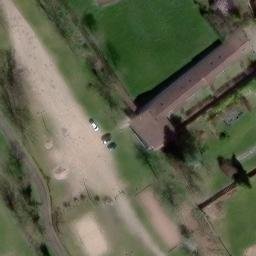 Sand Volleyball Court — aerial view