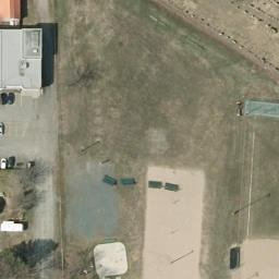Daveluyville (ville) Beach Volleyball Court — aerial view