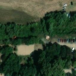 Sand Volleyball Court — aerial view