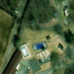 Saint-Pierre-Baptiste Beach Volleyball Court — aerial view