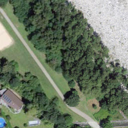 Sand Volleyball Court — aerial view