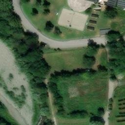 Sand Volleyball Court — aerial view