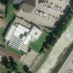 Sand Volleyball Court — aerial view