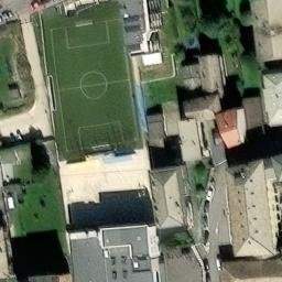 Volleyball Court near Sondrio — aerial view