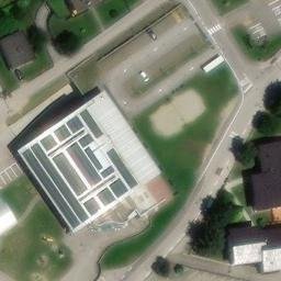 Sand Volleyball Court — aerial view