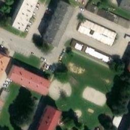 Sand Volleyball Court — aerial view