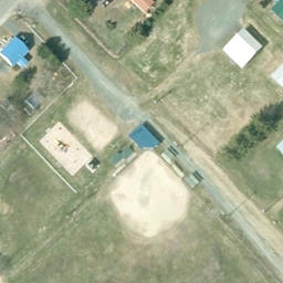 Saint-Wenceslas Beach Volleyball Court — aerial view