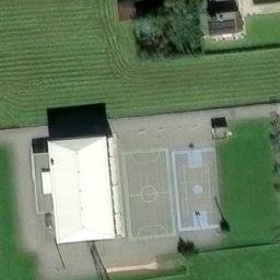 Volleyball Court near Sondrio — aerial view