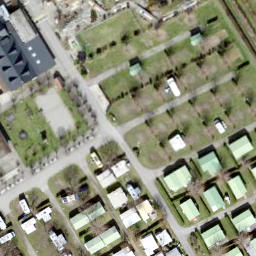 Sand Volleyball Court — aerial view