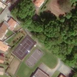 City stade — aerial view