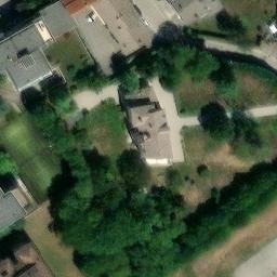 Volleyball Court near Belluno — aerial view