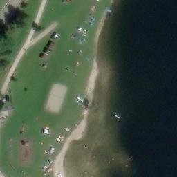 Sand Volleyball Court — aerial view