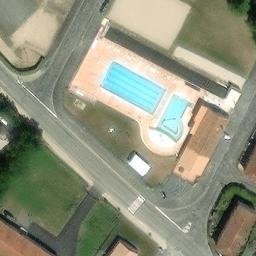 Grass Volleyball Court — aerial view