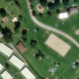 Sand Volleyball Court — aerial view