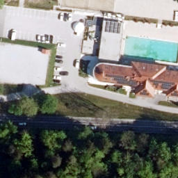 Odbojka na mivki - Rimske Toplice — aerial view