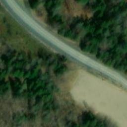 Terrain de volleball — aerial view