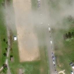 Sand Volleyball Court — aerial view