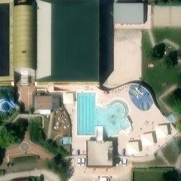 Sand Volleyball Court — aerial view