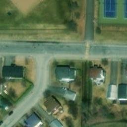 Thetford Mines Beach Volleyball Court #1 — aerial view