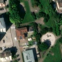 Sand Volleyball Court — aerial view