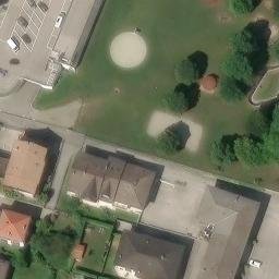 Sand Volleyball Court — aerial view
