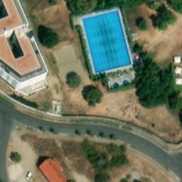 Sand Volleyball Court — aerial view
