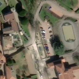 Sand Volleyball Court — aerial view