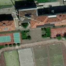Volleyball Court near Trento — aerial view