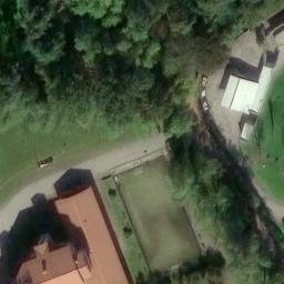 Volleyball Court near Aviano / Davian — aerial view
