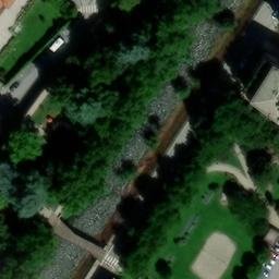 Sand Volleyball Court — aerial view